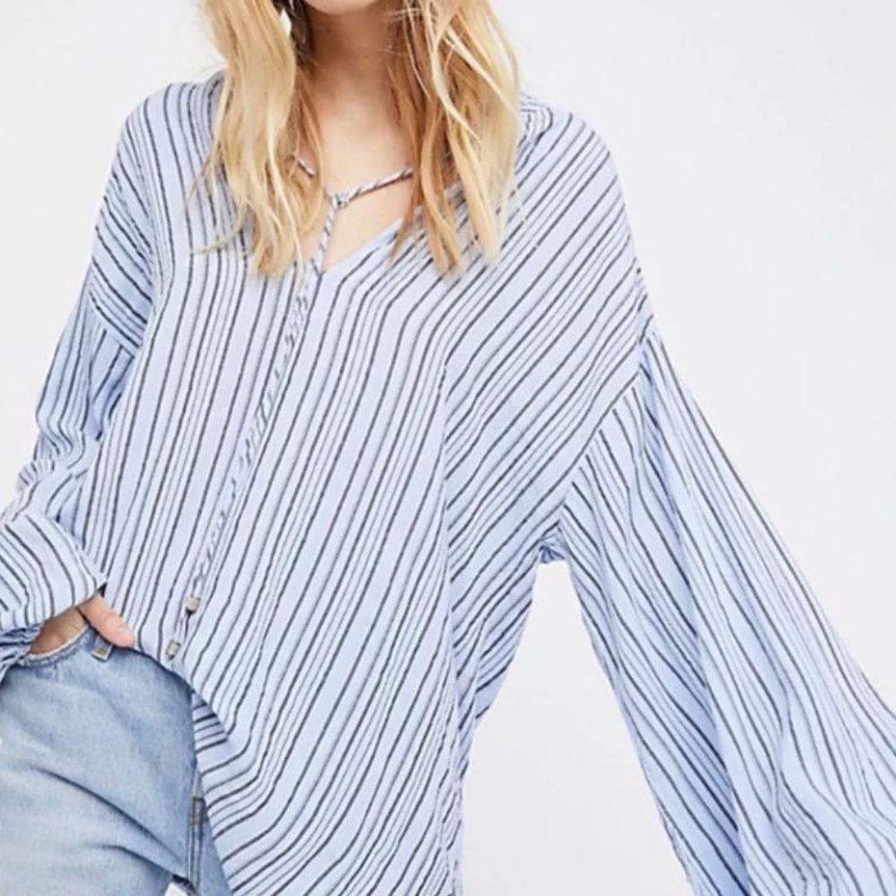 Free People Rhythm of the Night blue bell
